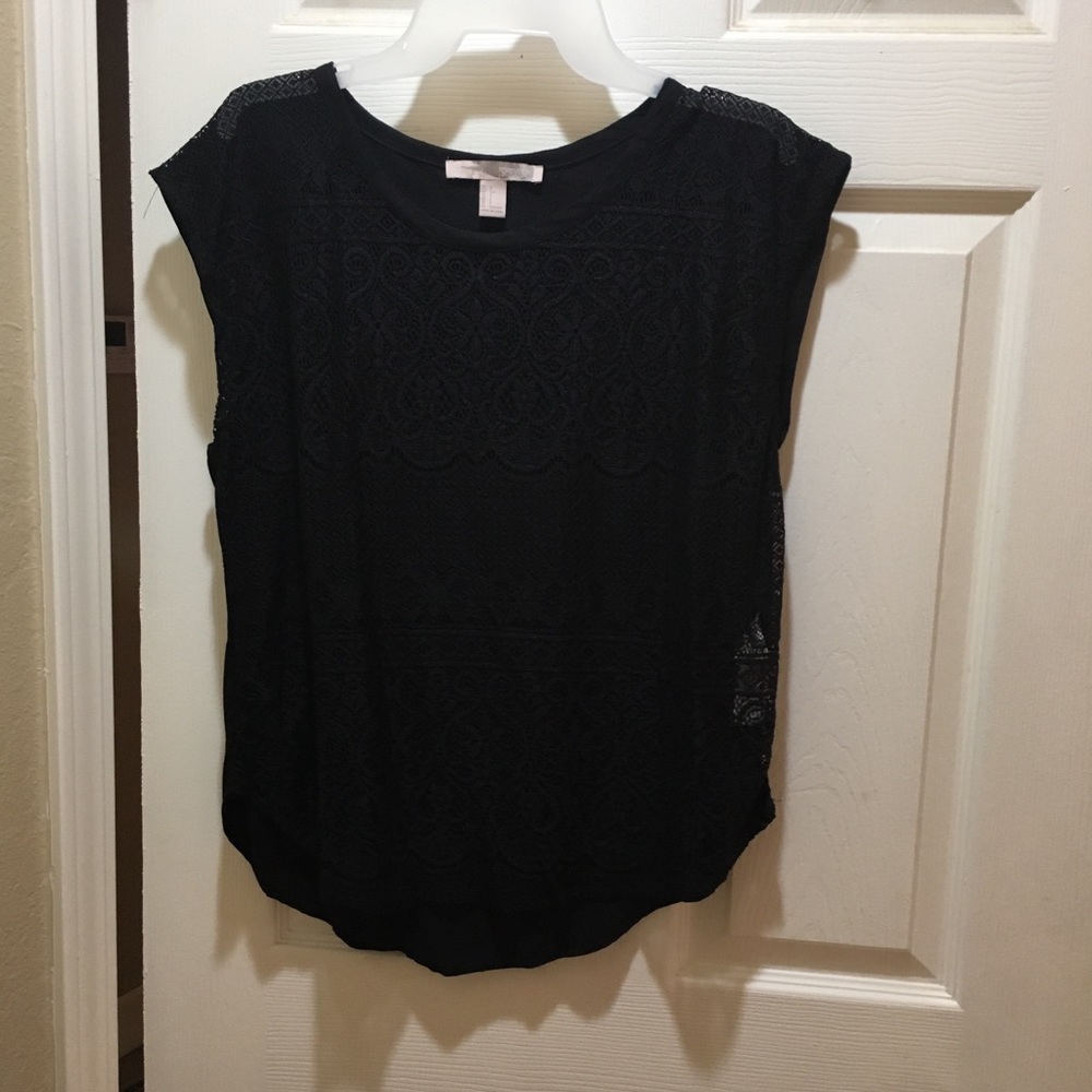 Forever 21 Black Lace Blouse